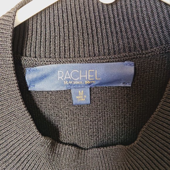 Black Rachel Roy midi dress with open back cut out. - Picture 2 of 8